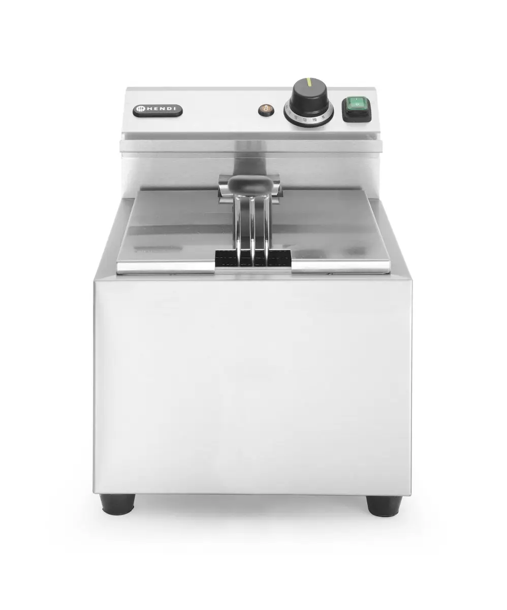 Olajsütő Profi Line – 8 l, HENDI, Profi Termékcsalád, 8L, 230V/3500W, 305x460x(H)369mm