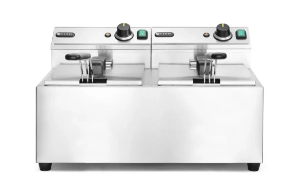 Olajsütő Profi Line - 2 x 8 L, HENDI, Profi Termékcsalád, 16L, 230V/7000W, 605x460x(H)369mm