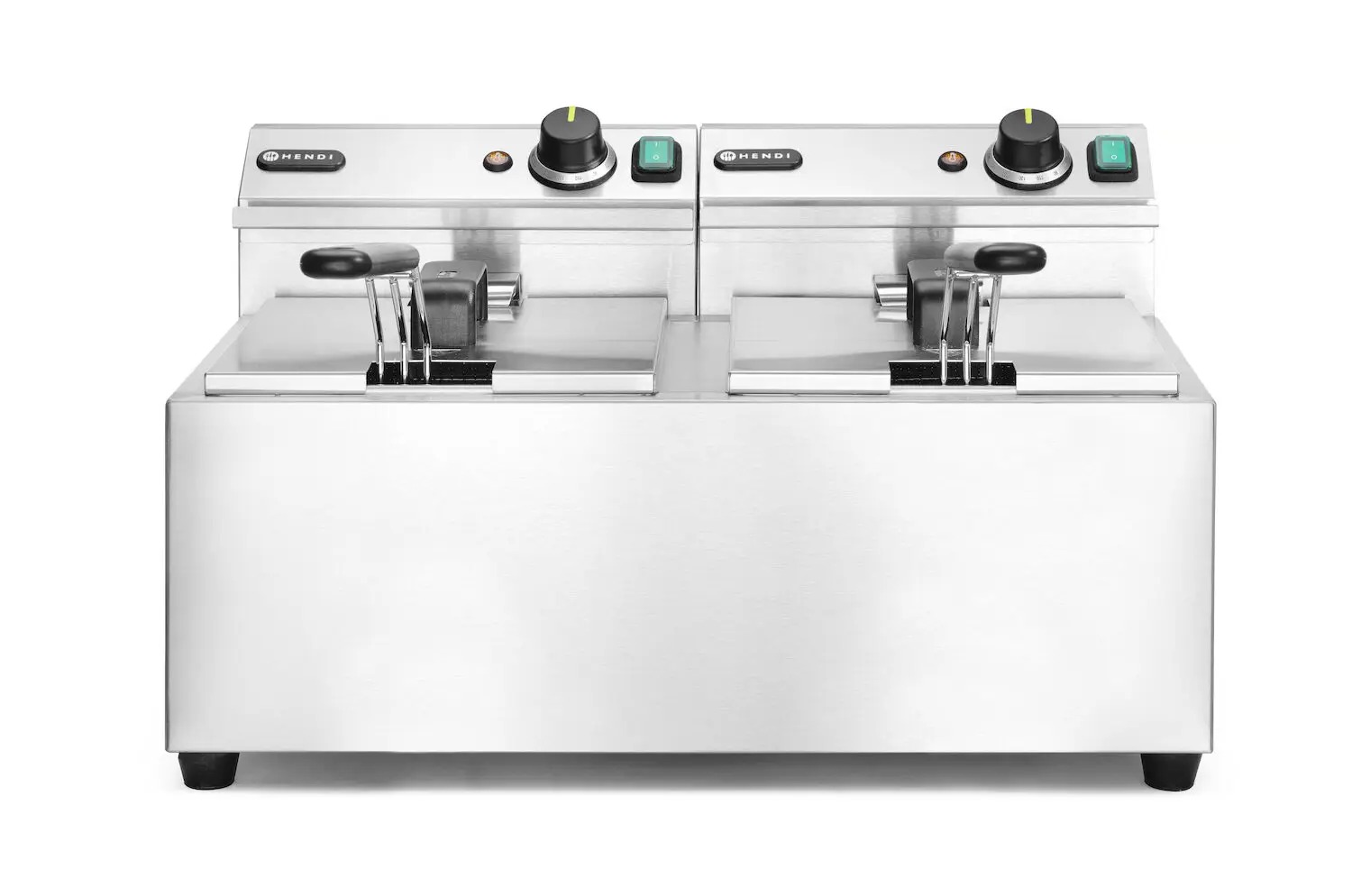 Olajsütő Profi Line – 2 x 8 L, HENDI, Profi Termékcsalád, 16L, 230V/7000W, 605x460x(H)369mm