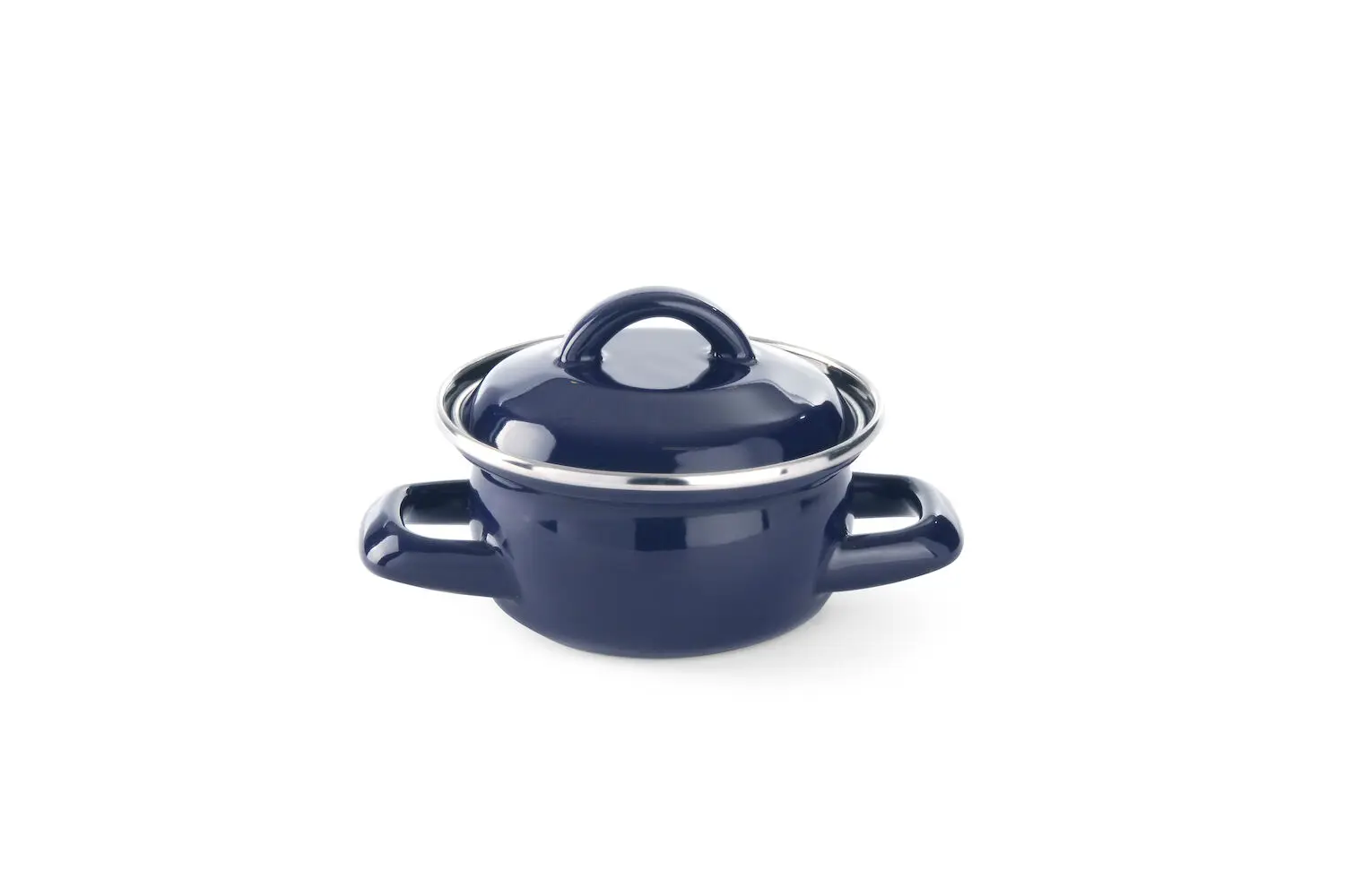 Leveses & szószos edény – fedővel, HENDI, kék, 0,6L, Kék, ⌀120x(H)95mm